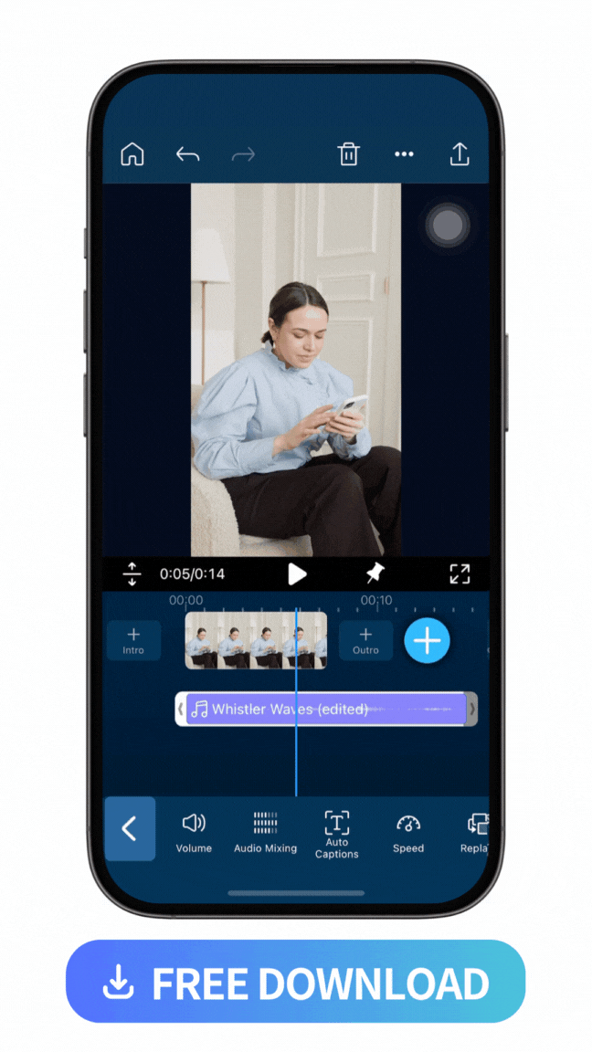 workflow of editing the sound effect with PowerDirector